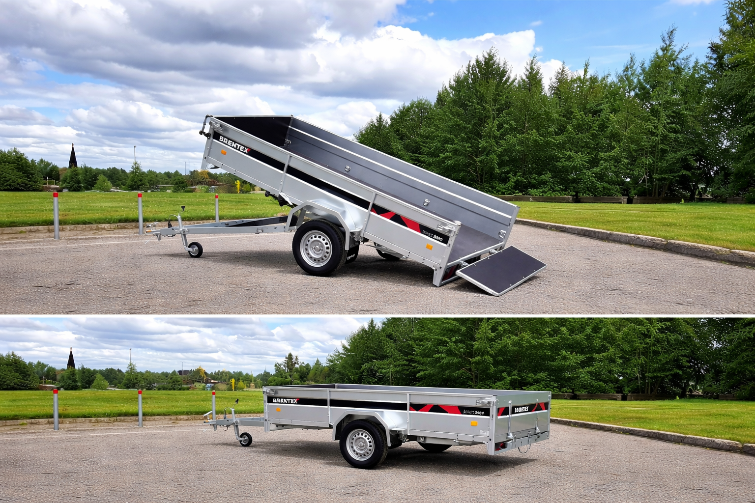 Brentex vienaašė priekaba